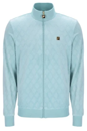 Chaqueta «Hanay» con relieve de rombos en azul Sterling
