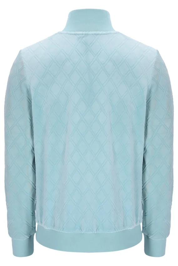 Chaqueta «Hanay» con relieve de rombos en azul Sterling