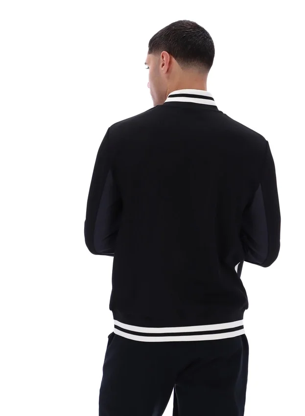 Chaqueta «Tie Breaker» con cuello de embudo en negro