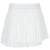 Falda de tenis cruzada plisada para mujer en blanco roto