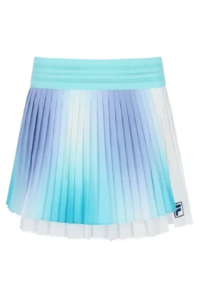 Falda de tenis plisada cruzada para mujer en color aguamarina