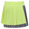 Falda de tenis plisada cruzada para mujer «Lemon»