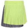 Falda de tenis plisada cruzada para mujer «Lemon»