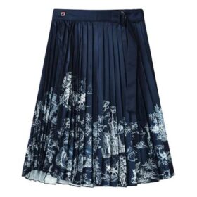 Falda larga informal «Navy White»