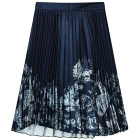 Falda larga informal «Navy White»