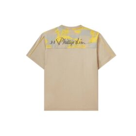 Fila x 3.1 Phillip Lim: camiseta deportiva de manga corta, cuello redondo, transpirable y con estampado del logotipo en el bolsillo, para hombre, color marrón