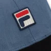 Gorra de béisbol vintage de pana Clarke con bloques de color índigo