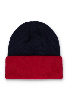 Gorro Rune con bloques de color y vuelta hacia arriba de Fila Navy