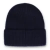 Gorro «Watchman» con vuelta de Fila en azul marino y diseño acanalado Ricco