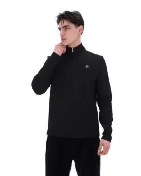 Hogan con cremallera de 1/4, negro