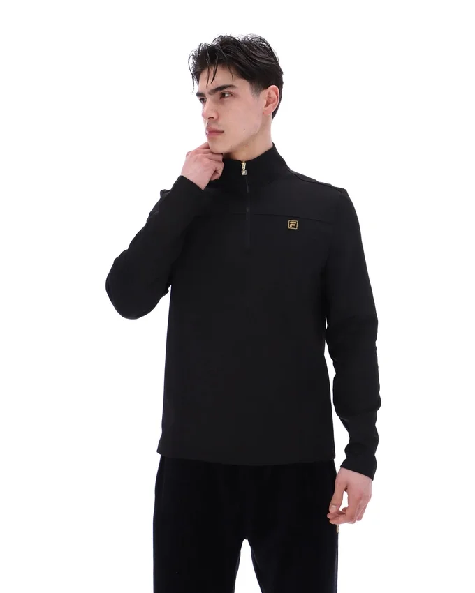 Hogan con cremallera de 1/4, negro