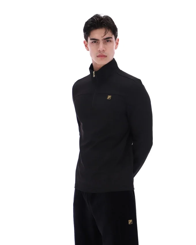 Hogan con cremallera de 1/4, negro