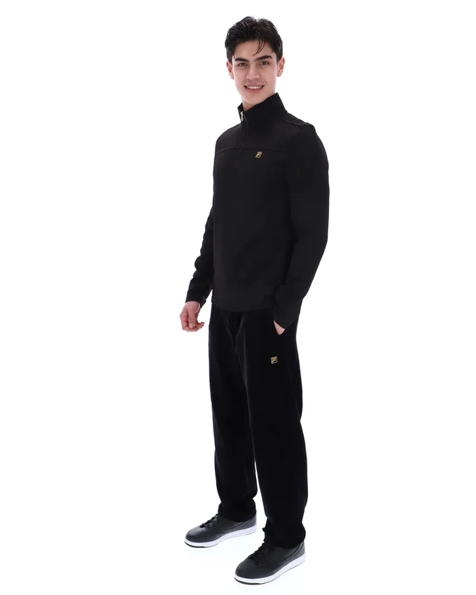 Hogan con cremallera de 1/4, negro