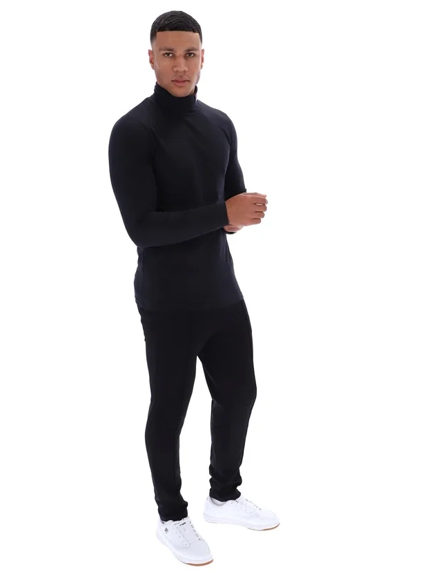 Jersey clásico de cuello alto 19th en negro