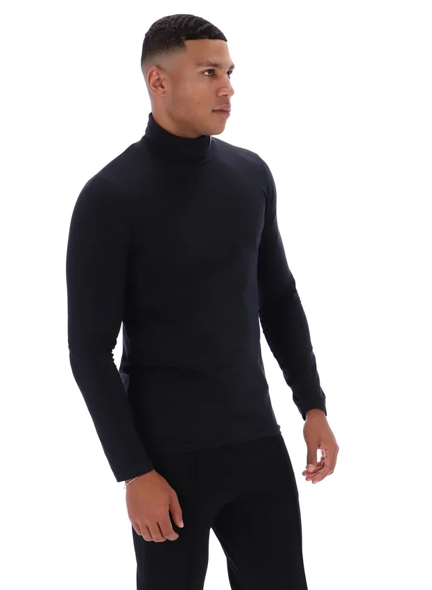 Jersey clásico de cuello alto 19th en negro