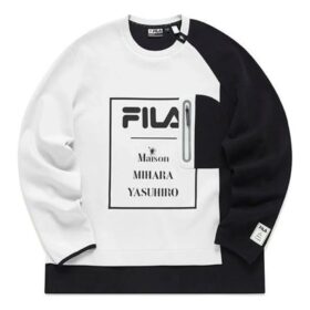 Jersey con estampado de letras Fila x Mihara Yasuhiro «Blanco-Negro»