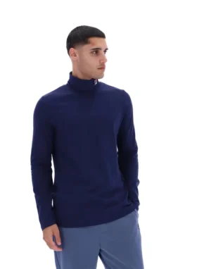 Jersey de cuello alto clásico 19th de Peacoat