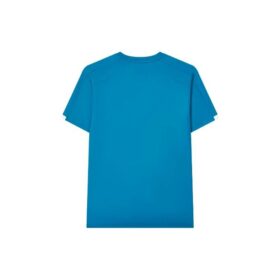 Jersey deportivo de cuello redondo, de estilo casual y pantalones cortos, azul