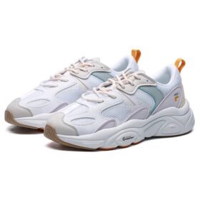 Mars 2 de caña baja: zapatillas de suela gruesa, beige/blanco