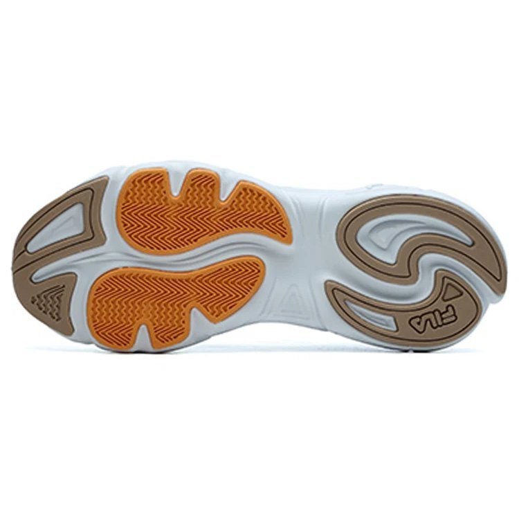 Mars 2 de caña baja: zapatillas de suela gruesa, beige/blanco