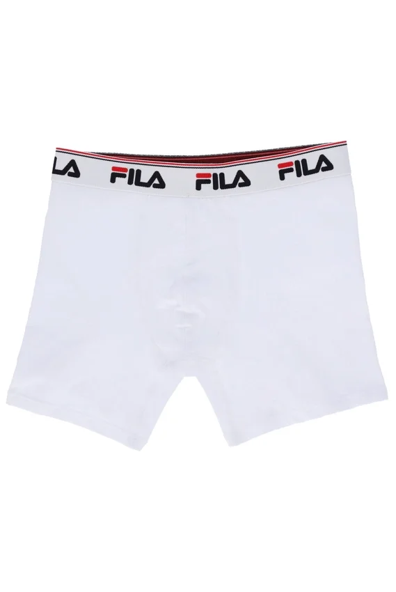 Pack de 2 boxers blancos de talle medio para hombre
