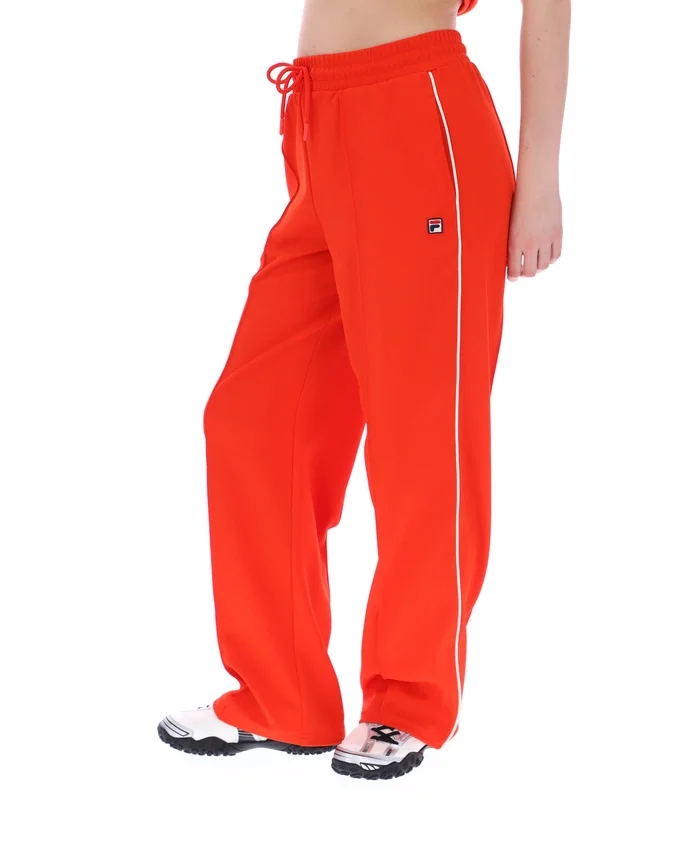 Pantalón de chándal de pierna ancha Marina en color granadina