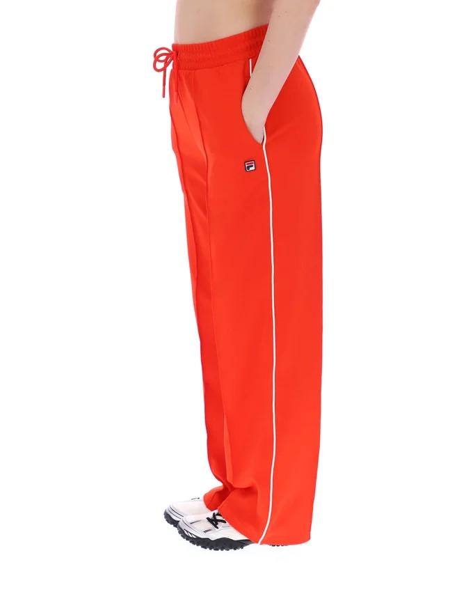 Pantalón de chándal de pierna ancha Marina en color granadina