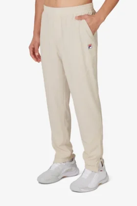Pantalón de chándal de tenis tejido «Court» en color beige