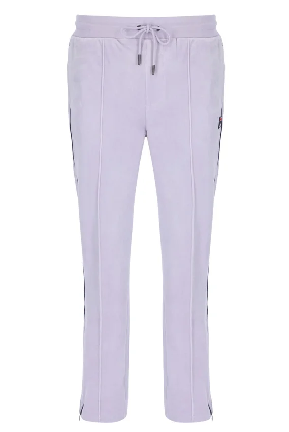 Pantalón de chándal de terciopelo Fio de corte recto en color lila brumoso