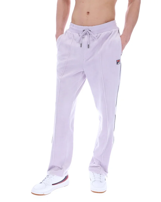 Pantalón de chándal de terciopelo Fio de corte recto en color lila brumoso