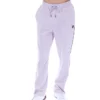 Pantalón de chándal de terciopelo Fio de corte recto en color lila brumoso