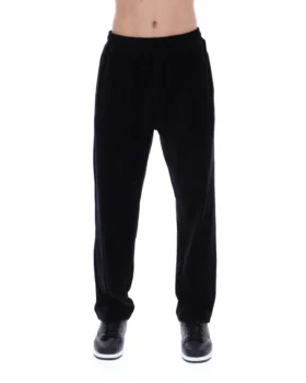 Pantalón de chándal de terciopelo negro Lorrie