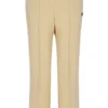 Pantalón de chándal Marina de corte ancho en beige clásico