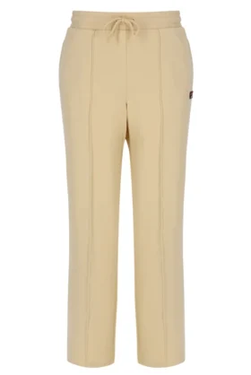 Pantalón de chándal Marina de corte ancho en beige clásico
