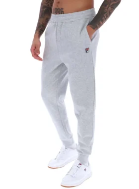 Pantalón de chándal Visconti con puños ribeteados en gris jaspeado
