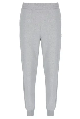 Pantalón de chándal Visconti con puños ribeteados en gris jaspeado