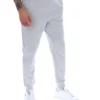 Pantalón de chándal Visconti con puños ribeteados en gris jaspeado