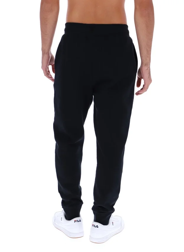 Pantalón deportivo Visconti negro con puños ribeteados