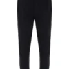 Pantalón deportivo Visconti negro con puños ribeteados
