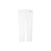Pantalón informal de corte recto con logotipo para hombre, blanco