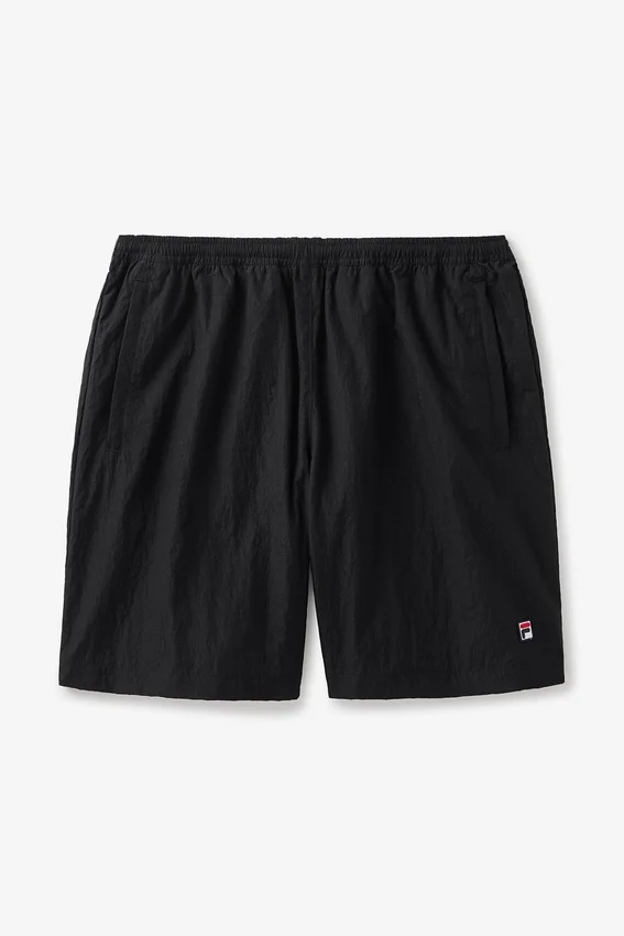 Pantalones cortos arrugados negros Fila x Hailey Bieber