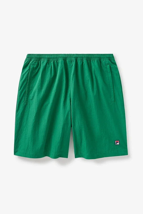 Pantalones cortos arrugados verdes de Fila x Hailey