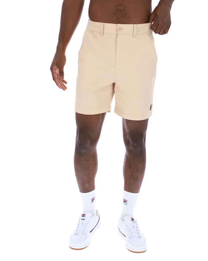 Pantalones cortos chinos Caruso en beige clásico
