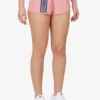 Pantalones cortos con detalle de cinta en rosa