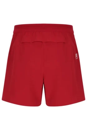 Pantalones cortos de tenis para hombre de 5″ en rojo con calzoncillo interior