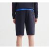 Pantalones cortos deportivos con estampado de letras del logotipo, azul