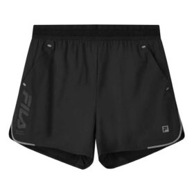 Pantalones cortos deportivos informales para hombre, negros