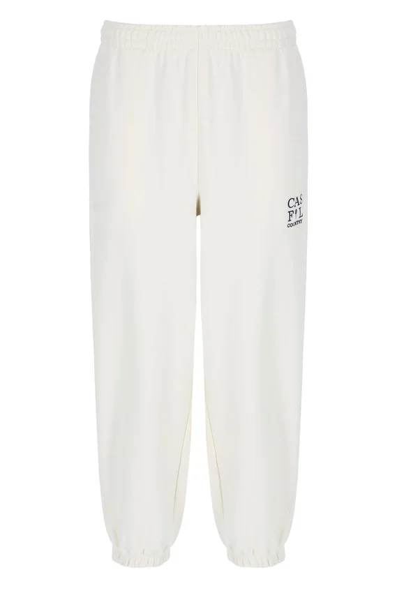 Pantalones de chándal Casa Country Club en color crema