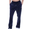Pantalones de chándal rectos de terciopelo Fio azul marino de Fila