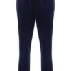Pantalones de chándal rectos de terciopelo Fio azul marino de Fila